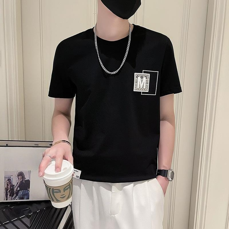 Korean Men Lifestyle - Trendy Erkek Kısa Kollu Üst Giyim
