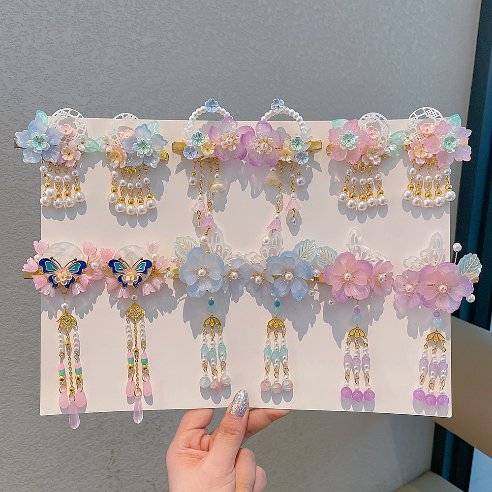Hanbok Hair Pin - 1 çift güzel Hanfu el yapımı
