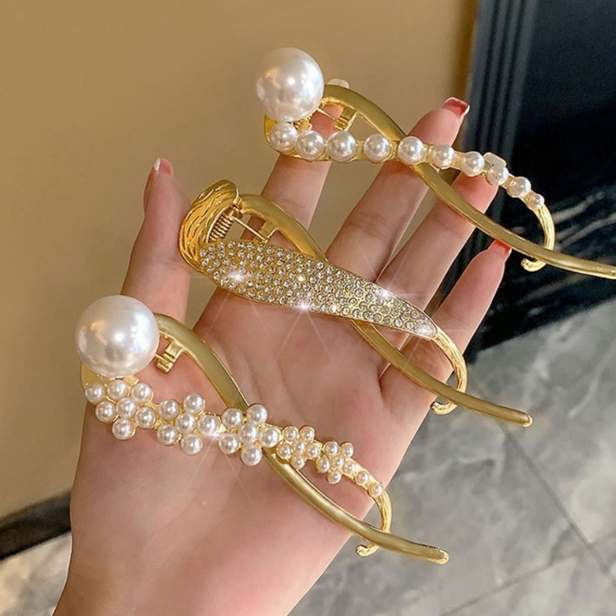 Zarif Glitter inci saç tokası  - Korean Girls Lifestyle incelemesi ve fiyatı