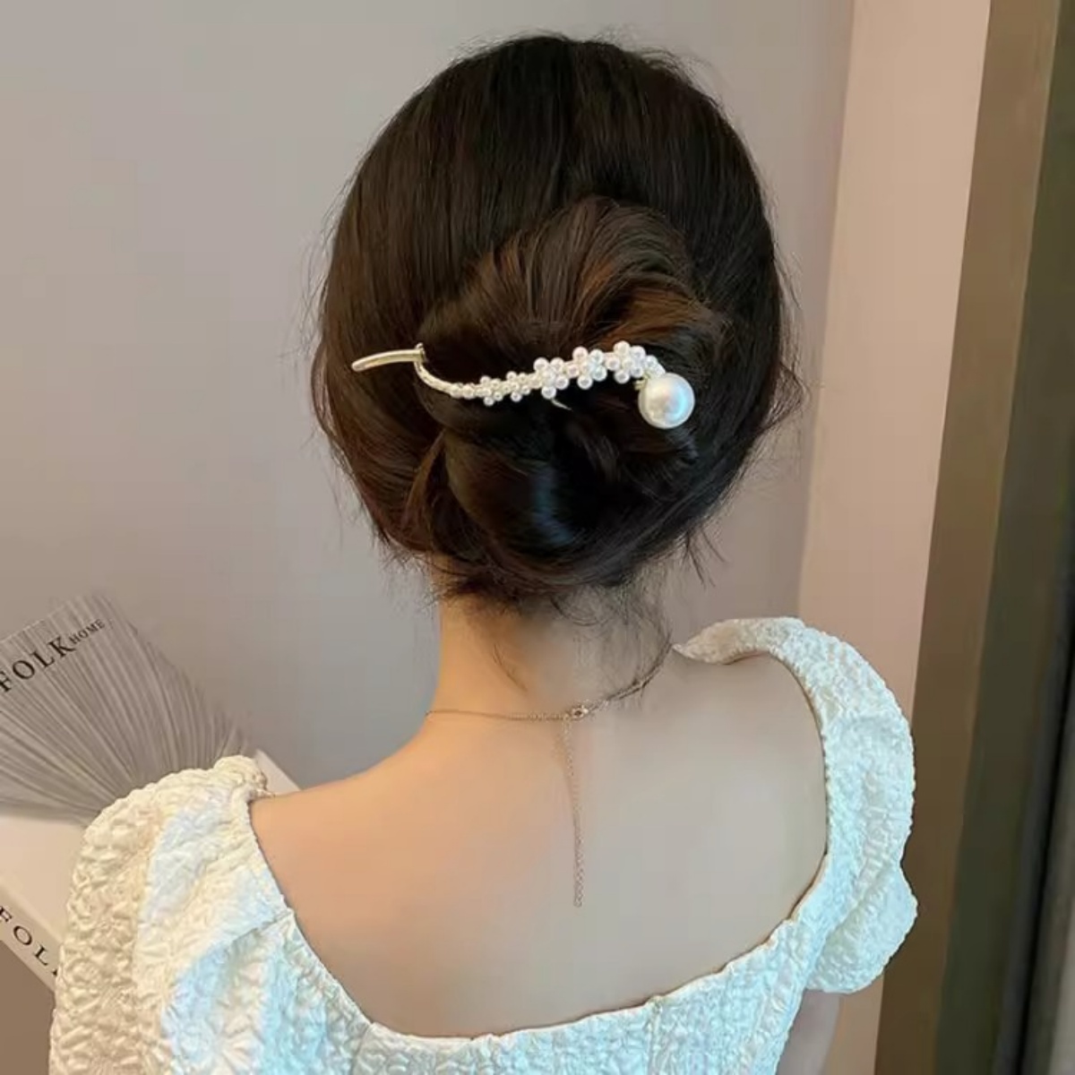 Zarif Glitter inci saç tokası  - Korean Girls Lifestyle incelemesi ve fiyatı
