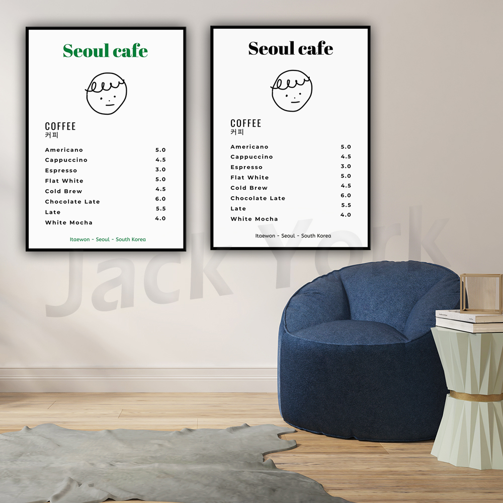 Seul Cafe Baskı Duvar Sanatı Y - South Korea Lifestyle incelemesi ve fiyatı