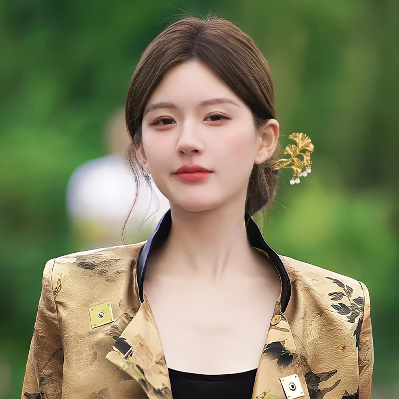 1 adet zarif altın Ginkgo yapr - Hanbok Hair Pin incelemesi ve fiyatı