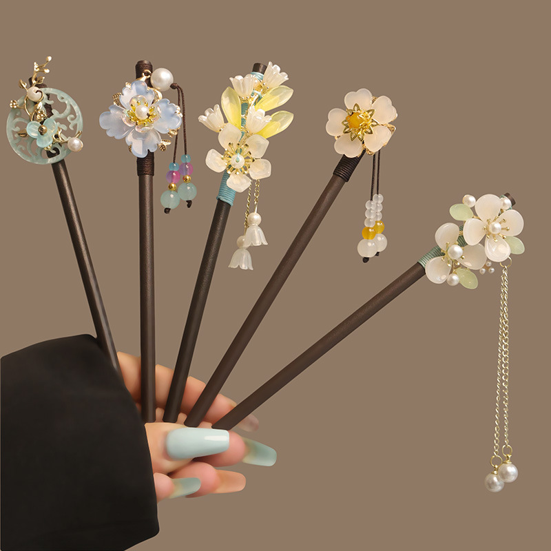 Çiçek Püskül Inci Saç Sopa Ahş - Hanbok Hair Pin incelemesi ve fiyatı