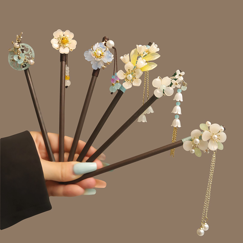 Çiçek Püskül Inci Saç Sopa Ahş - Hanbok Hair Pin incelemesi ve fiyatı