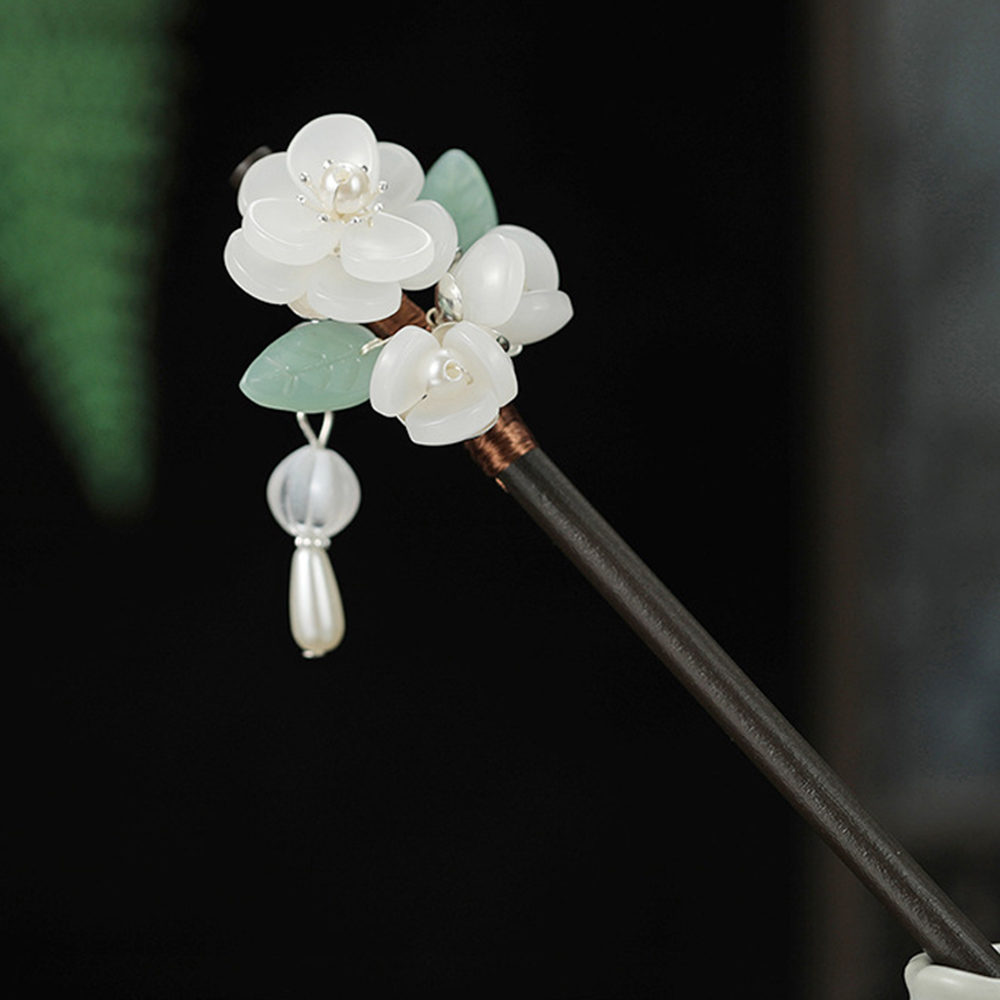 Retro çiçek saç tokası inci sa - Hanbok Hair Pin incelemesi ve fiyatı